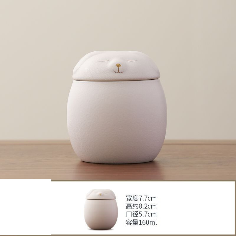 Akmens tējas kastes, mitrumizturīgas uzglabāšanas kastes, retro keramikas kastes, noslēgtas kucēnu kastes, vienkāršas keramikas barības uzglabāšanas kastes, mājdzīvnieku kastes