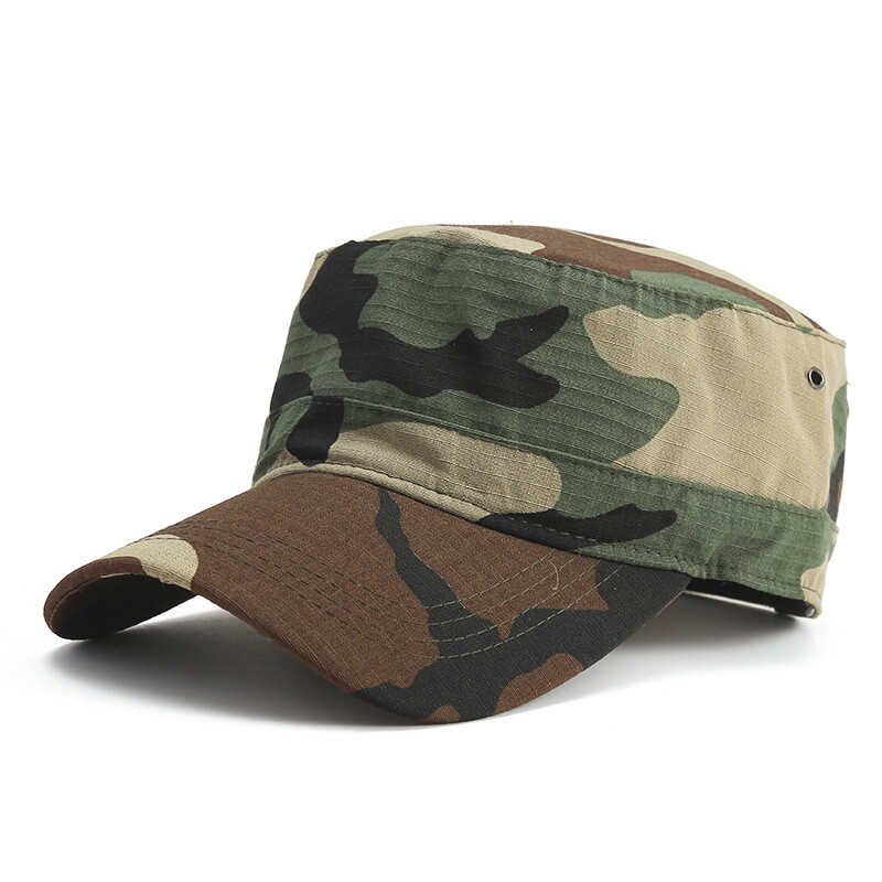 Meeste kamuflaažmüts, moodne lame müts, Korea stiilis, õuespordi müts, kevad- ja sügispäikesemüts