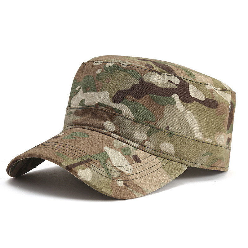 Meeste kamuflaažmüts, moodne lame müts, Korea stiilis, õuespordi müts, kevad- ja sügispäikesemüts
