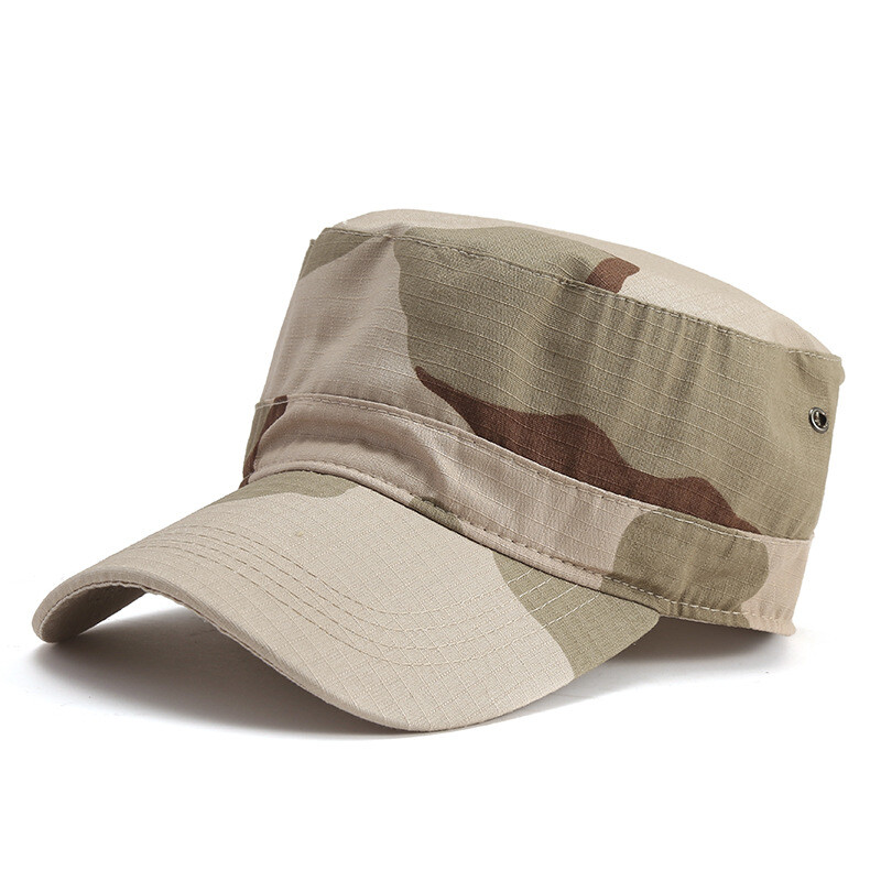 Meeste kamuflaažmüts, moodne lame müts, Korea stiilis, õuespordi müts, kevad- ja sügispäikesemüts