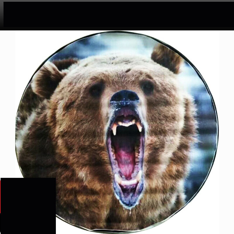 Tinka naujam universaliam „Prado“ liūto galvos atsarginio rato dangteliui, JEEP dirbtinės odos atsarginio rato dangteliui, lokio galvai, leopardo motyvui.