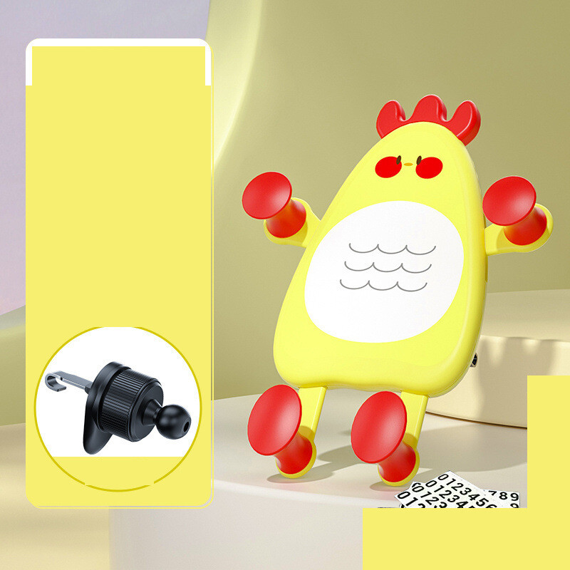 Държач за телефон в кола сладък клипс за изход за въздух стабилна стойка за навигация автомобилни консумативи креативна употреба в кола