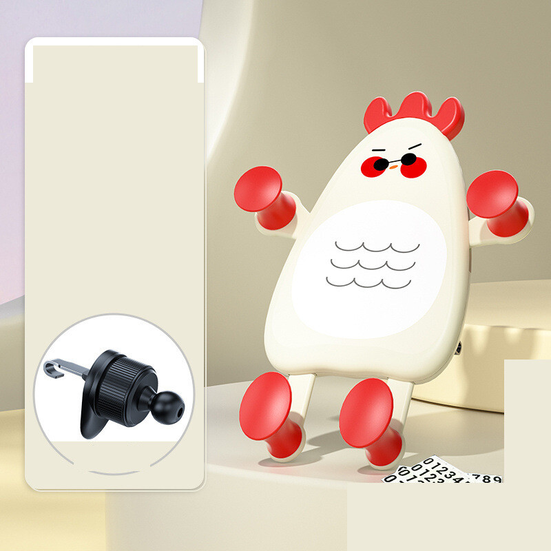 Държач за телефон в кола сладък клипс за изход за въздух стабилна стойка за навигация автомобилни консумативи креативна употреба в кола