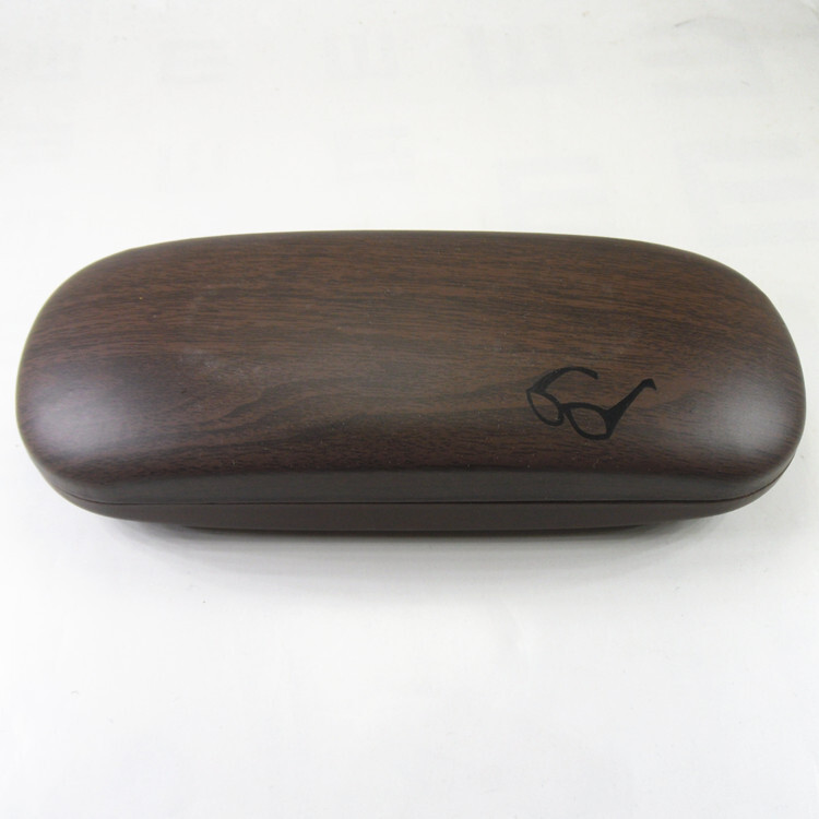 Kavos ir pieno serija, atsparus slėgiui, nešiojamas rėmelis, mielas studentas, aukštos kokybės medžio raštas, geležinis, atsparus slėgiui, didelis apvalus trumparegystės akinių dėklas su priekiniu stiklu