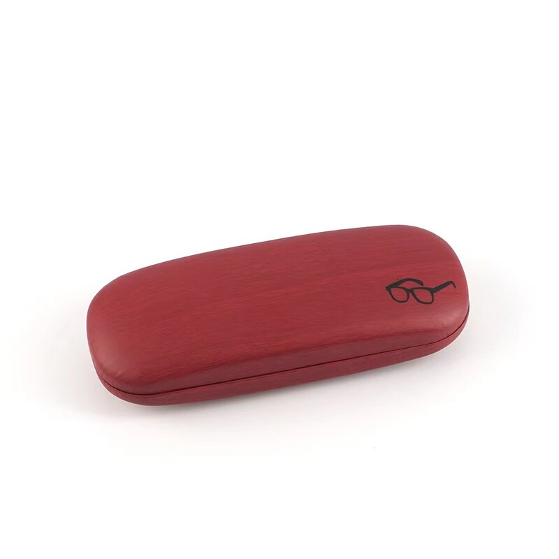 Kavos ir pieno serija, atsparus slėgiui, nešiojamas rėmelis, mielas studentas, aukštos kokybės medžio raštas, geležinis, atsparus slėgiui, didelis apvalus trumparegystės akinių dėklas su priekiniu stiklu