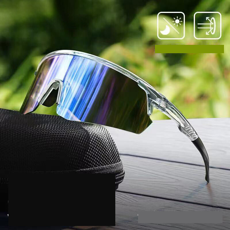 Dviratininko akiniai, Neperšlampami akiniai, Dienos ir nakties naudojimui, Vyriški ir moteriški spalvą keičiantys motociklo stiliaus akiniai nuo saulės