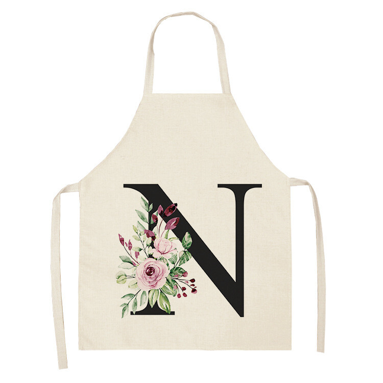 Nauja skaitmeniniu būdu spausdintų prijuosčių serija: poliesterio prijuostė su apykakle ir apsauga nuo užsiteršimo be rankovių su pritaikymo galimybe.