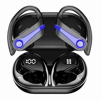 Ασύρματα ακουστικά Bluetooth με τις καλύτερες πωλήσεις στο Amazon Q63, αθλητικά για τρέξιμο, γάντζο αυτιών, μείωση θορύβου, μεγάλη διάρκεια ζωής μπαταρίας, λειτουργία αναμονής