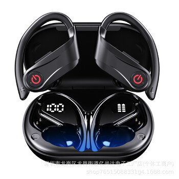 Ασύρματα ακουστικά Bluetooth με τις καλύτερες πωλήσεις στο Amazon Q63, αθλητικά για τρέξιμο, γάντζο αυτιών, μείωση θορύβου, μεγάλη διάρκεια ζωής μπαταρίας, λειτουργία αναμονής