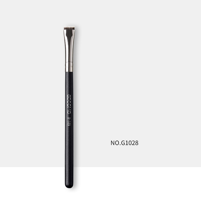 Четка за очна линия Gemon със сърповиден дизайн, скосено острие, четка за грим, четка за клепачи до вежди, инструмент за четка за грим на очи