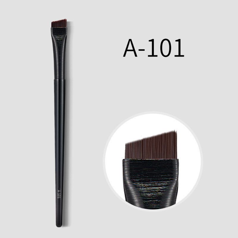 Pensulă pentru creion de ochi Gemon cu design în formă de seceră, lamă teșită, pensulă de machiaj, pensulă pentru pleoapă și sprâncene, instrument pentru machiajul ochilor