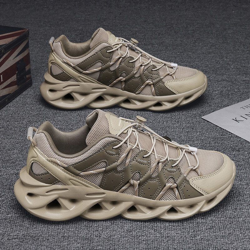 Vīriešu apavi 2024. gada jauni vasaras sieta elpojoši ikdienas daudzpusīgi skriešanas apavi, vīriešu āra alpīnisma apavi, nodilumizturīgi, moderni apavi