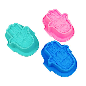 Silikoninė torto forma „Budos ranka“ su viena skylute, rankų darbo muilo forma, klijuojamos žvakės, Fatima, silikoninė torto forma