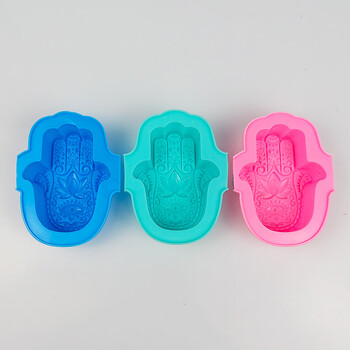 Silikoninė torto forma „Budos ranka“ su viena skylute, rankų darbo muilo forma, klijuojamos žvakės, Fatima, silikoninė torto forma