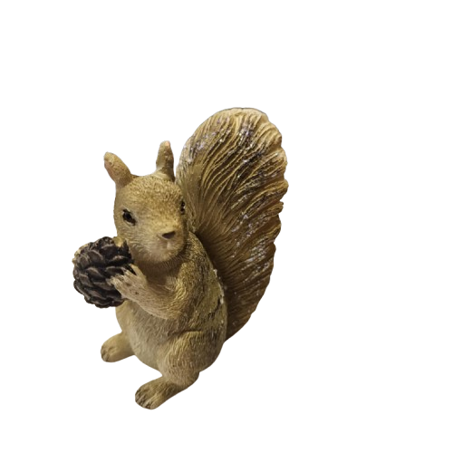 Статуетка Катеричка, Керамична, Кафяво, 7х5 см