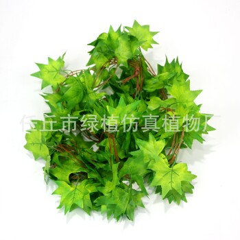 Klevo lapo vynmedžio imitacija, plastikinė gėlė, vynmedžio lapai, vynmedžio dirbtinė gėlė, grotelės, vestuvių namų lubų augalas