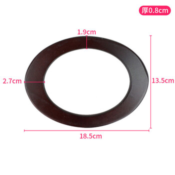 „Pasidaryk pats“ krepšio priedai iš bambuko rankenos, medinio rankenos žiedo, bambuko žiedo, rankinio traukimo žiedo, medinio žiedo rankenos, D formos rankenos