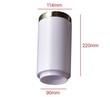 Svjetiljka za travnjak od nehrđajućeg čelika, cilindrična vrtna dekoracija, krajolik, vanjska, vodootporna za dvorište, vila, park, rasvjeta travnjaka, ulična svjetiljka