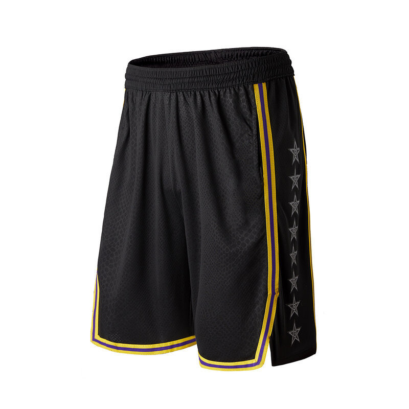 Vyriški krepšinio šortai treniruotėms „Lakers“ ir „Nets Warriors“ komandoms, laisvi, greitai džiūstantys, sportiniai, kasdieniai, stori, amerikietiški šortai