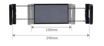 Επέκταση σωλήνα παρμπρίζ αυτοκινήτου, βάση κινητού τηλεφώνου, πλοήγηση, tablet αυτοκινήτου, βάση κινητού τηλεφώνου με μεγάλη οθόνη 12 ιντσών