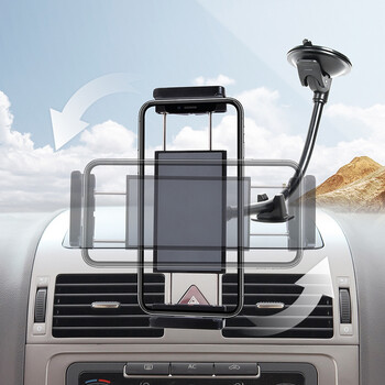 Επέκταση σωλήνα παρμπρίζ αυτοκινήτου, βάση κινητού τηλεφώνου, πλοήγηση, tablet αυτοκινήτου, βάση κινητού τηλεφώνου με μεγάλη οθόνη 12 ιντσών