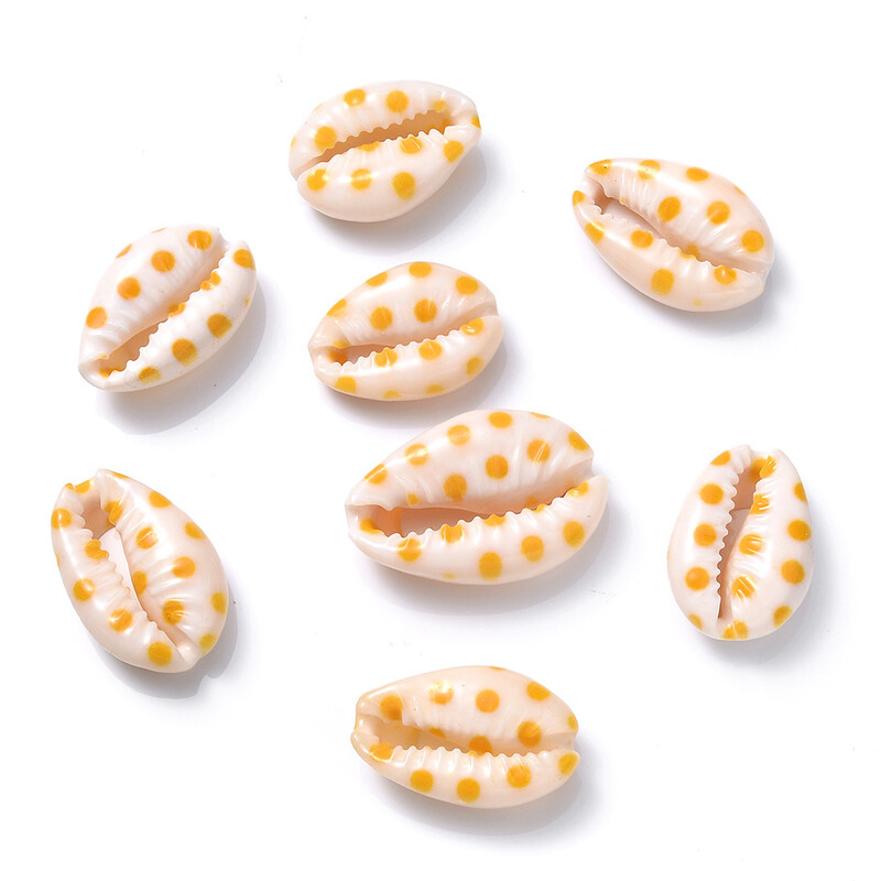 Трансгранични горещо продавани многостилни и многоцветни аксесоари за бижута „Направи си сам“ с цветен принт на естествена черупка с кактус, морска звезда