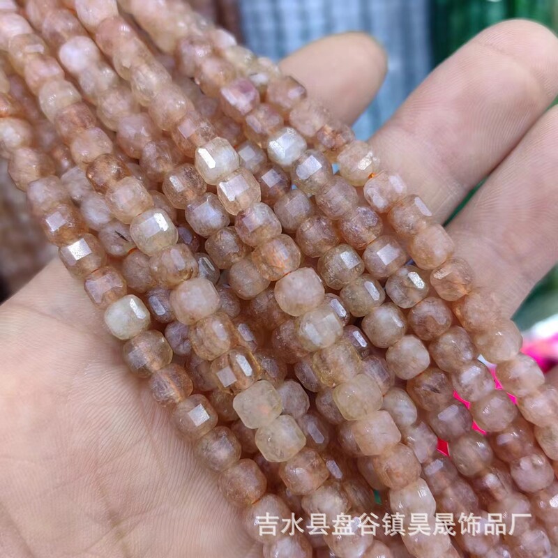 Естествена руда турмалинов нефрит ахат, фасетиран малък куб захар, полуготов, свободен, мънисто колие, гривна, „Направи си сам“ бижута