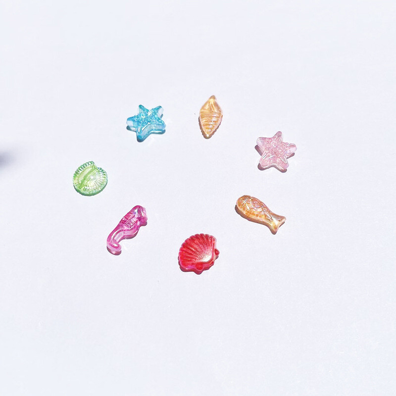 Аксесоари за бижута „Направи си сам“, океанска серия, черупка от морска звезда, галванично покритие, магическа верижка, колие, низ, свободни мъниста, материал