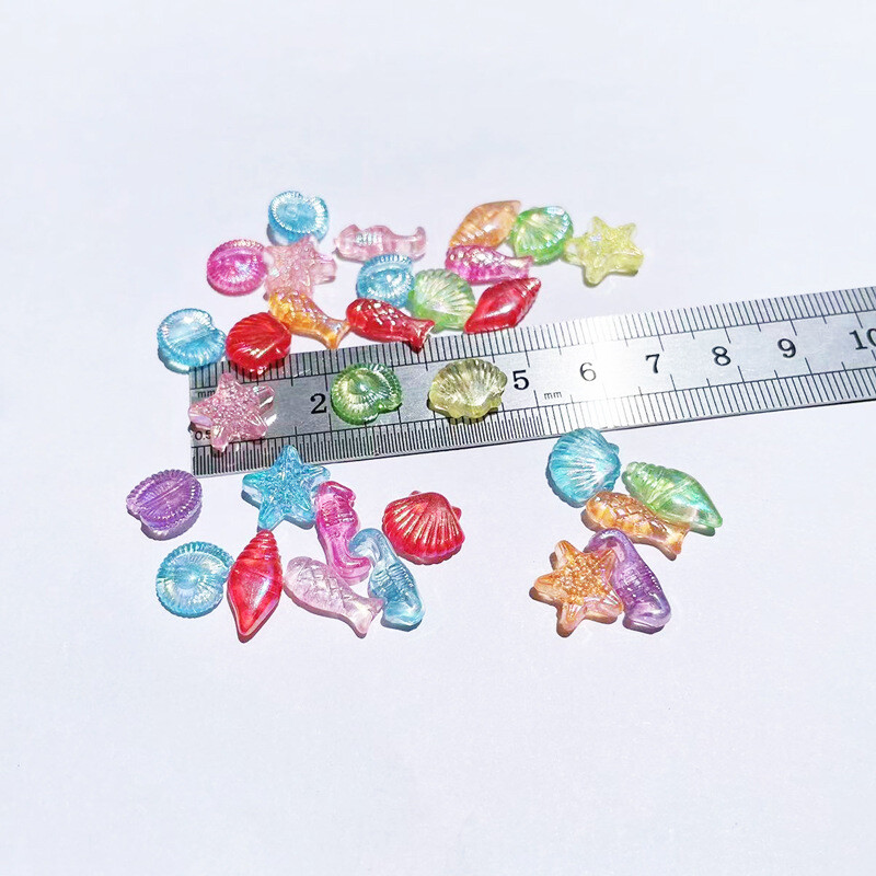 Аксесоари за бижута „Направи си сам“, океанска серия, черупка от морска звезда, галванично покритие, магическа верижка, колие, низ, свободни мъниста, материал