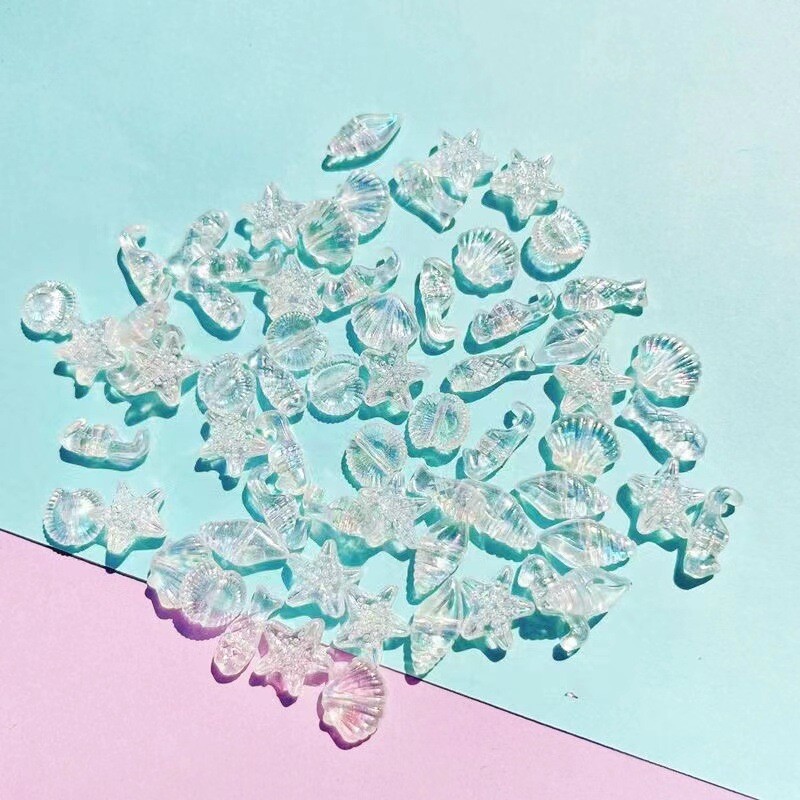 Аксесоари за бижута „Направи си сам“, океанска серия, черупка от морска звезда, галванично покритие, магическа верижка, колие, низ, свободни мъниста, материал