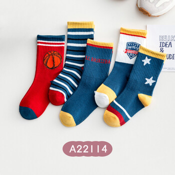 Vaikiškos kojinės rudeniui ir žiemai, naujos mielos medvilninės kojinės su animacinių filmukų personažais, vidutinio ilgio, berniukams ir mergaitėms nuo 1 iki 15 metų, kūdikiams skirtos kojinės princesės stiliaus