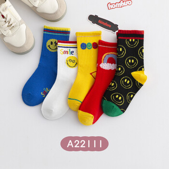 Vaikiškos kojinės rudeniui ir žiemai, naujos mielos medvilninės kojinės su animacinių filmukų personažais, vidutinio ilgio, berniukams ir mergaitėms nuo 1 iki 15 metų, kūdikiams skirtos kojinės princesės stiliaus