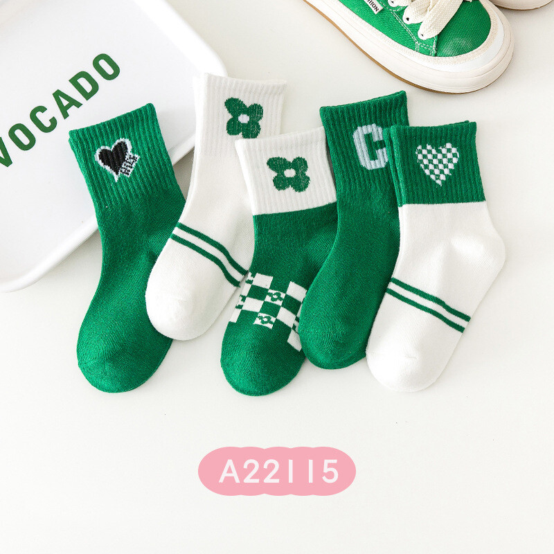 Vaikiškos kojinės rudeniui ir žiemai, naujos mielos medvilninės kojinės su animacinių filmukų personažais, vidutinio ilgio, berniukams ir mergaitėms nuo 1 iki 15 metų, kūdikiams skirtos kojinės princesės stiliaus