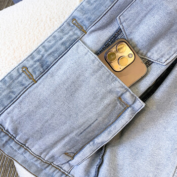 „Real shot 2024“ pavasario ir rudens naujoji korėjietiško stiliaus laisvo dizaino džinsinė striukė moterims be rankovių