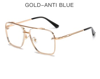 2025. gada jaunas Eiropas un Amerikas modes metāla kvadrātveida rāmja saulesbrilles vīriešiem, pārrobežu tendence, ielu mode