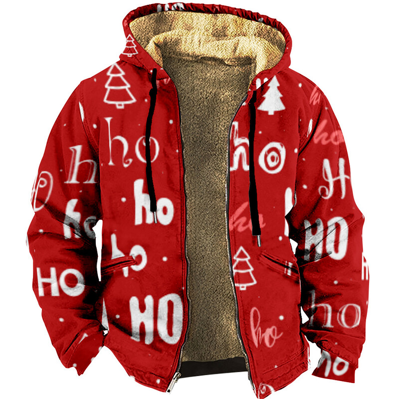 Pamučna zimska jakna s dugim rukavima i džepovima, prikladna za muškarce, s europskim i američkim modelima, žuta podstava, 3D digitalni tisak, razni uzorci, široka i udobna.