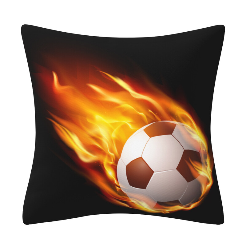 Husă de pernă decorativă din piele pentru canapea și mașină, vânzare fierbinte transfrontalieră, baschet, fotbal