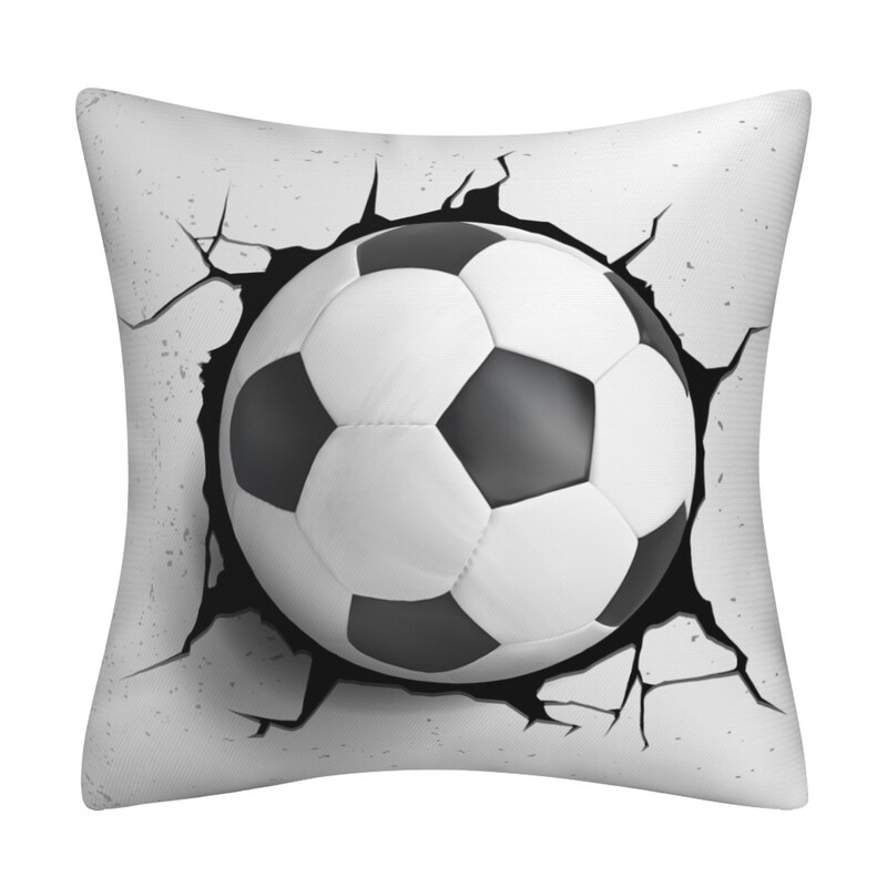 Husă de pernă decorativă din piele pentru canapea și mașină, vânzare fierbinte transfrontalieră, baschet, fotbal