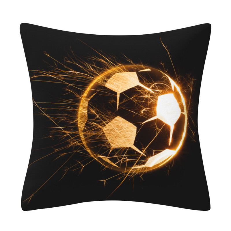 Husă de pernă decorativă din piele pentru canapea și mașină, vânzare fierbinte transfrontalieră, baschet, fotbal