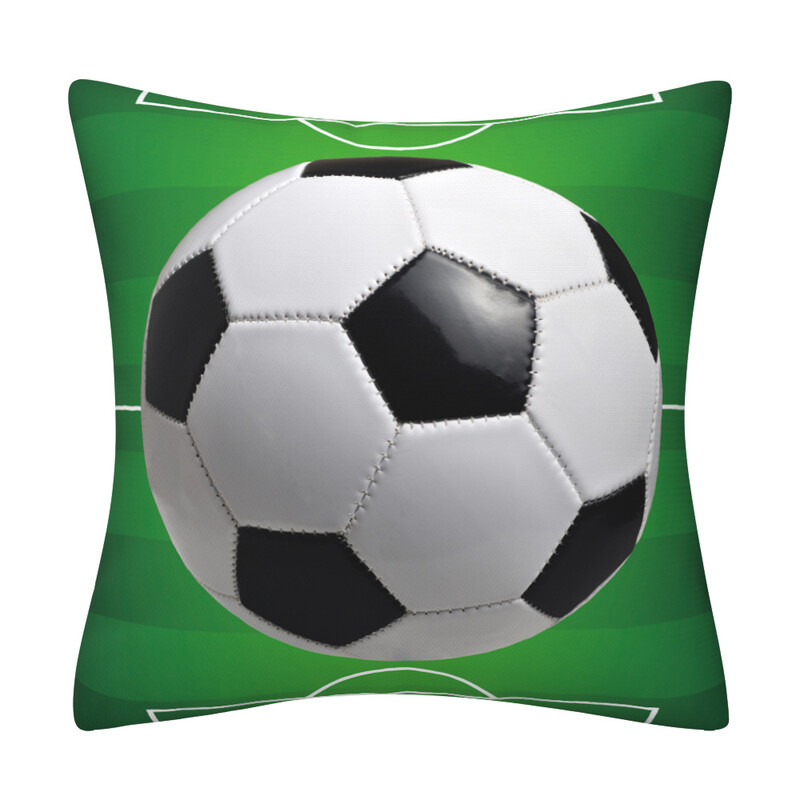 Husă de pernă decorativă din piele pentru canapea și mașină, vânzare fierbinte transfrontalieră, baschet, fotbal
