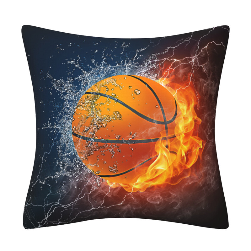 Husă de pernă decorativă din piele pentru canapea și mașină, vânzare fierbinte transfrontalieră, baschet, fotbal