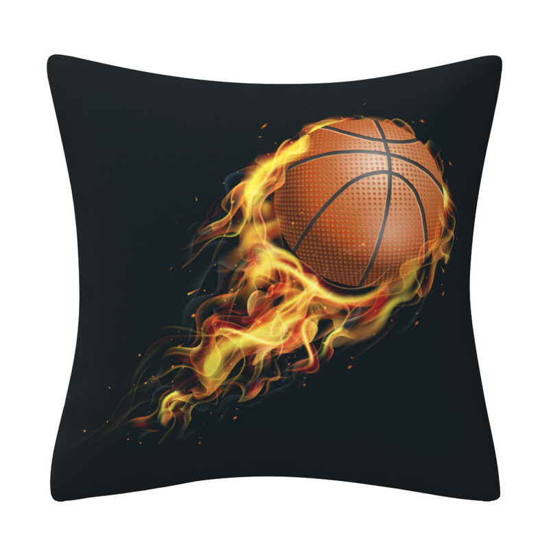 Husă de pernă decorativă din piele pentru canapea și mașină, vânzare fierbinte transfrontalieră, baschet, fotbal