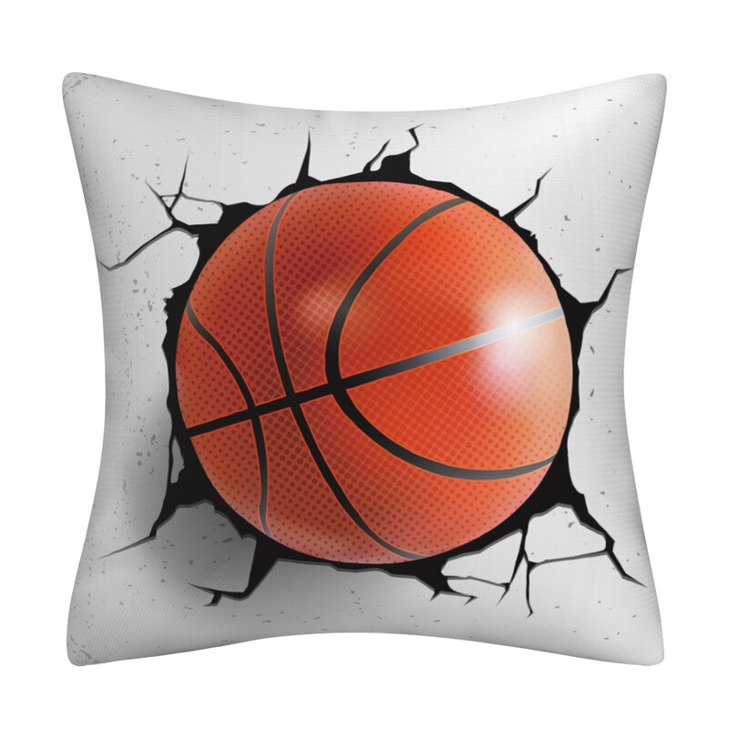 Husă de pernă decorativă din piele pentru canapea și mașină, vânzare fierbinte transfrontalieră, baschet, fotbal