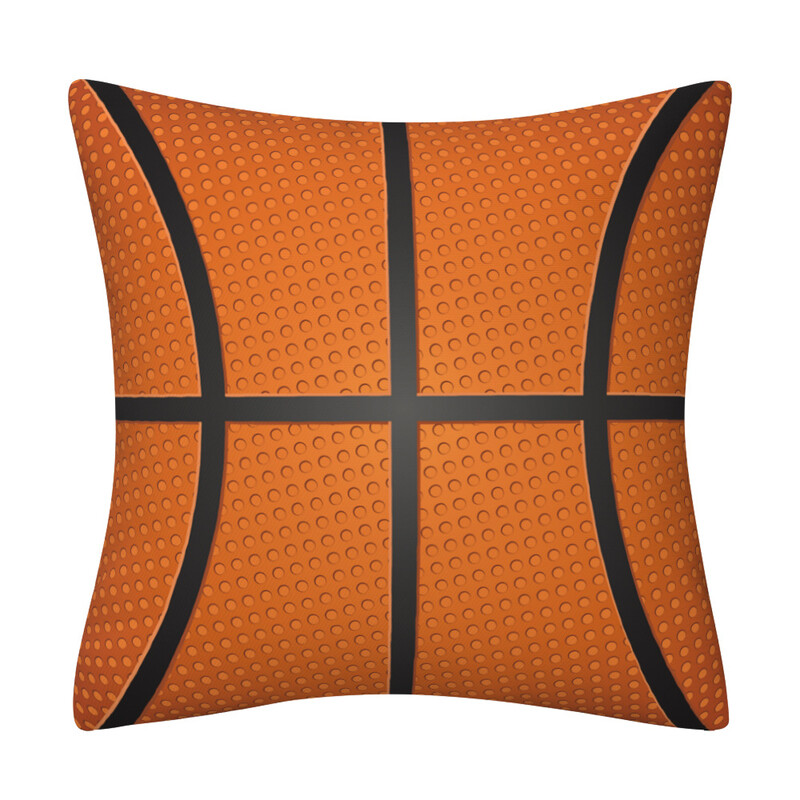 Husă de pernă decorativă din piele pentru canapea și mașină, vânzare fierbinte transfrontalieră, baschet, fotbal