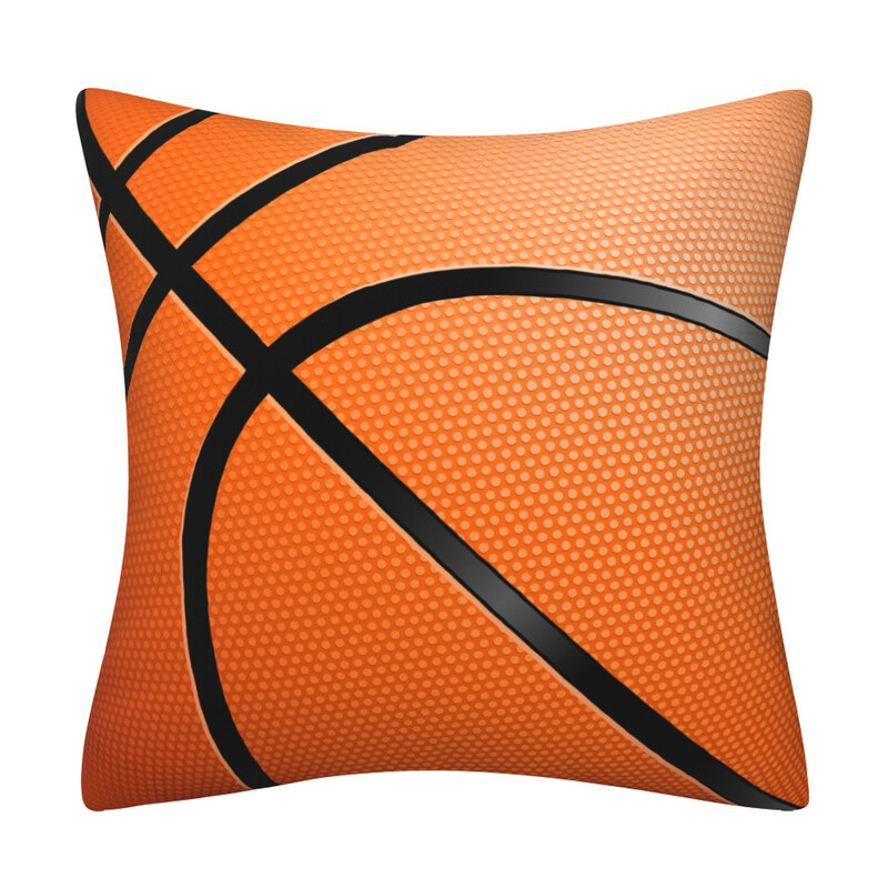 Husă de pernă decorativă din piele pentru canapea și mașină, vânzare fierbinte transfrontalieră, baschet, fotbal