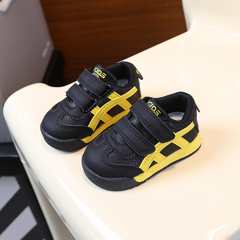 Детски маратонки, есенни обувки за новородени, обувки за малки деца, неплъзгащи се спортни обувки за момчета, кожени ежедневни обувки за момичета, универсален стил