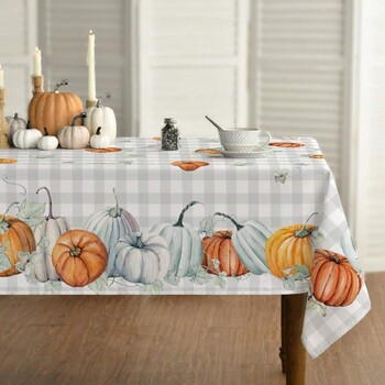 Nauja tarpvalstybinė staltiesė, vandeniui atspari Helovino staltiesė, moliūgas, stačiakampė aukštos klasės dekoracija