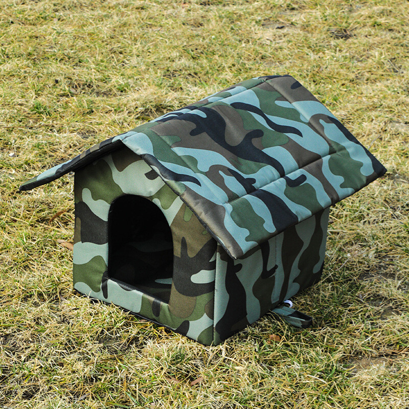 Външно гнездо за бездомни домашни любимци, водоустойчиво и студоустойчиво гнездо за домашни любимци, лятна палатка за котешко гнездо за кучета, оксфордско платнено легло за домашни любимци, подвижно и перещо се