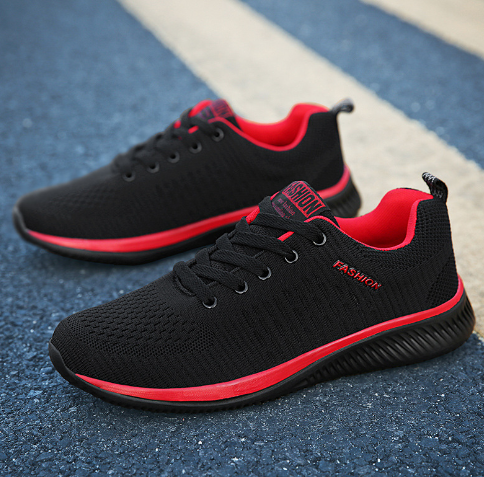 Légáteresztő férfi tornacipő új modellje fekete színben