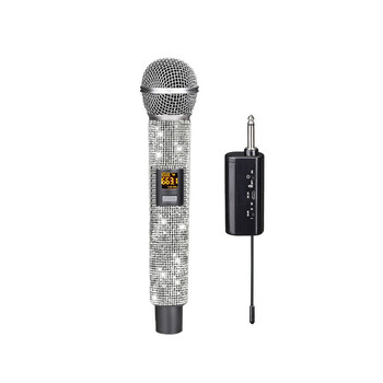 Bezvadu mikrofons viens līdz divi mājas KTV āra audio mikrofoni skatuves karaoke tiešraides profesionāls rokas mikrofons